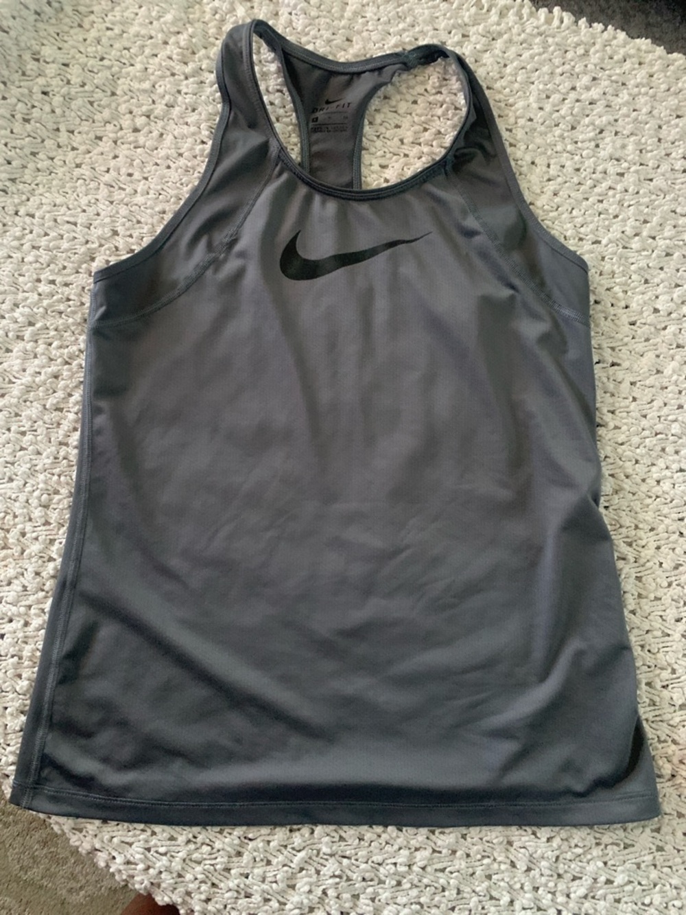 Nike Gray Dri-FIT Racerback Tank Top - Picture 4 of 4